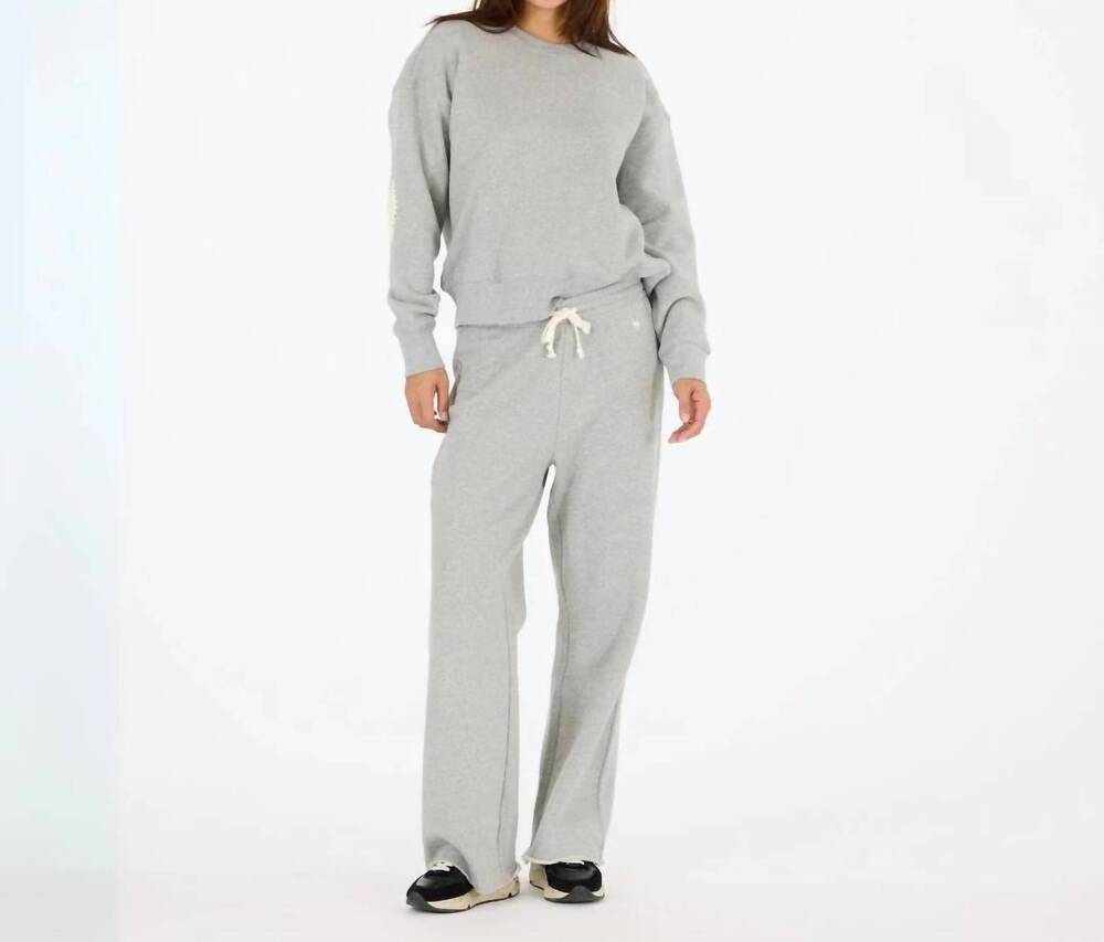 NEW KERRI ROSENTHAL the weekend barb sweatpant in heather grey